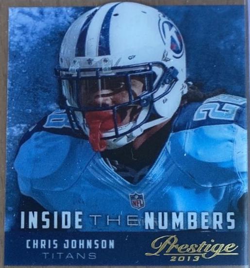 Chris Johnson #25 Football Cards 2013 Panini Prestige Inside the Numbers
