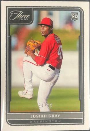 Josiah Gray #111 2022 Panini Three and Two Baseball
