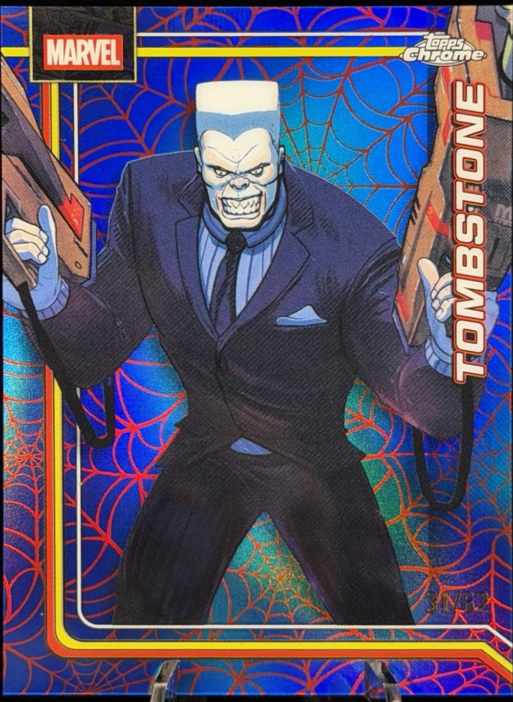 Tombstone Spider-Web Red/Blue Refractor