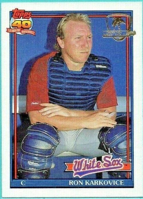 Ron Karkovice #568 Baseball Cards 1991 Topps Desert Shield