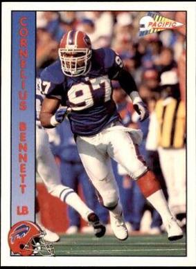 Cornelius Bennett #15 Football Cards 1992 Pacific