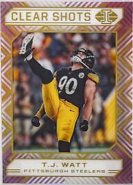 T. J. Watt #5 Football Cards 2020 Panini Illusions Clear Shots