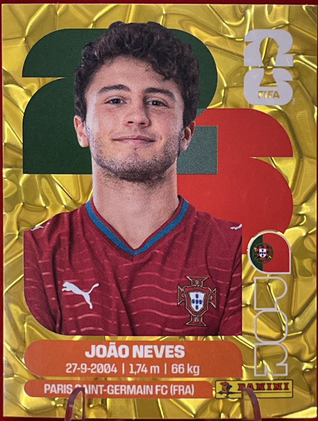 Joao Neves #POR14 2026 Panini FIFA World Cup Stickers