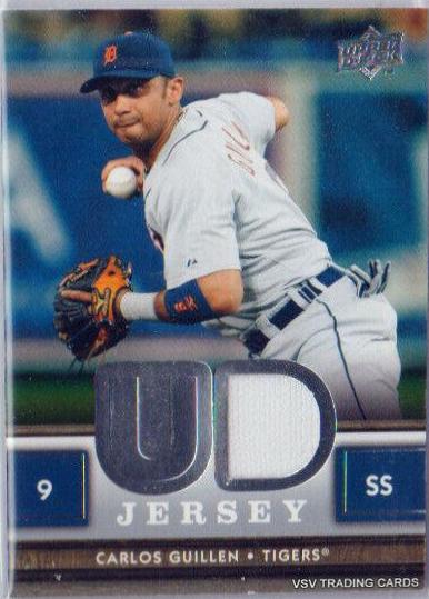 Carlos Guillen #UD-CG Baseball Cards 2008 Upper Deck UD Game Jersey Series 1
