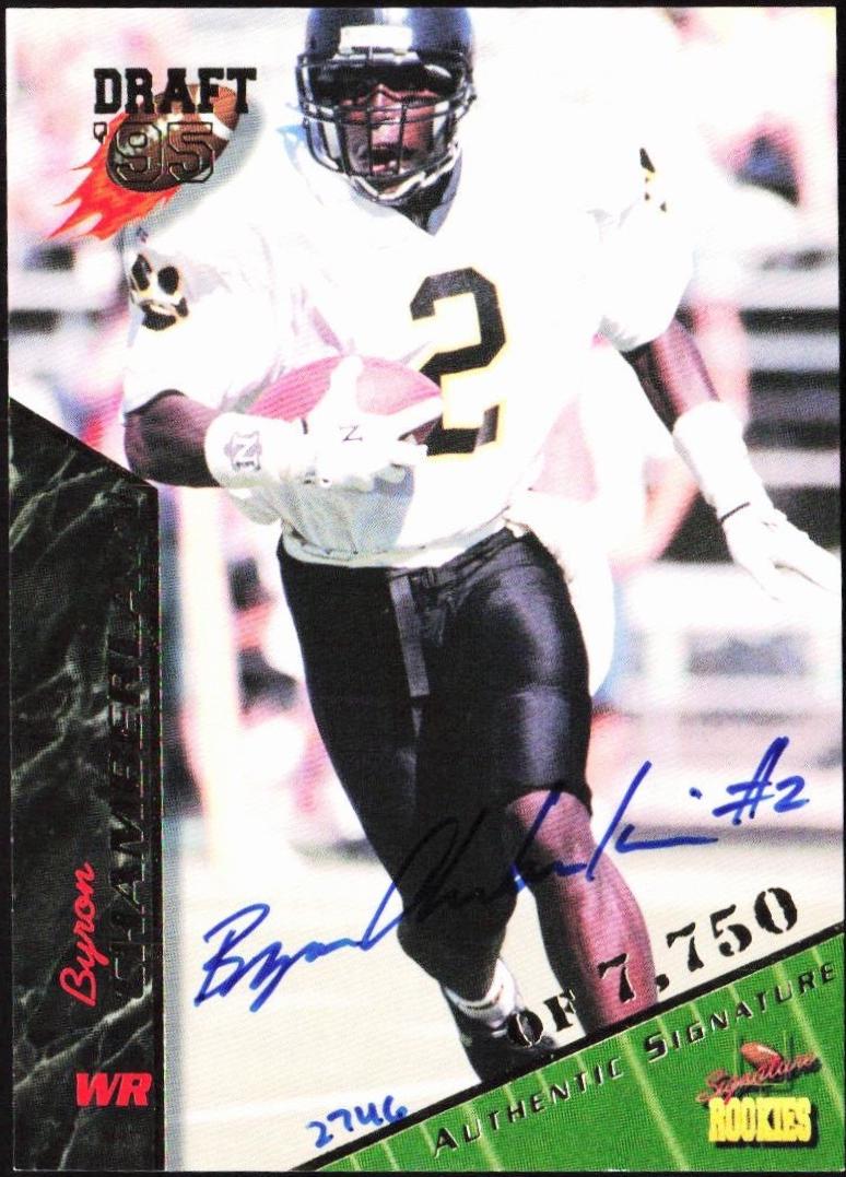 Byron Chamberlain #17 1995 Signature Rookies Autograph Football