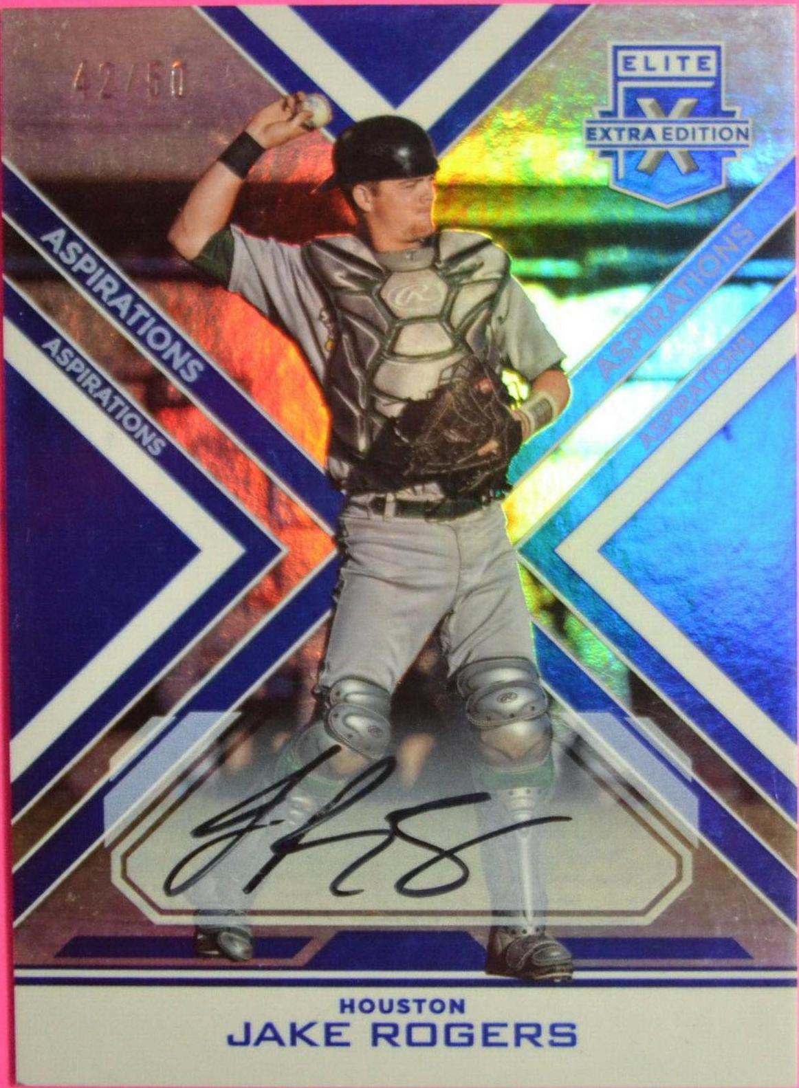 Jake Rogers [Autograph Aspirations Blue] #76