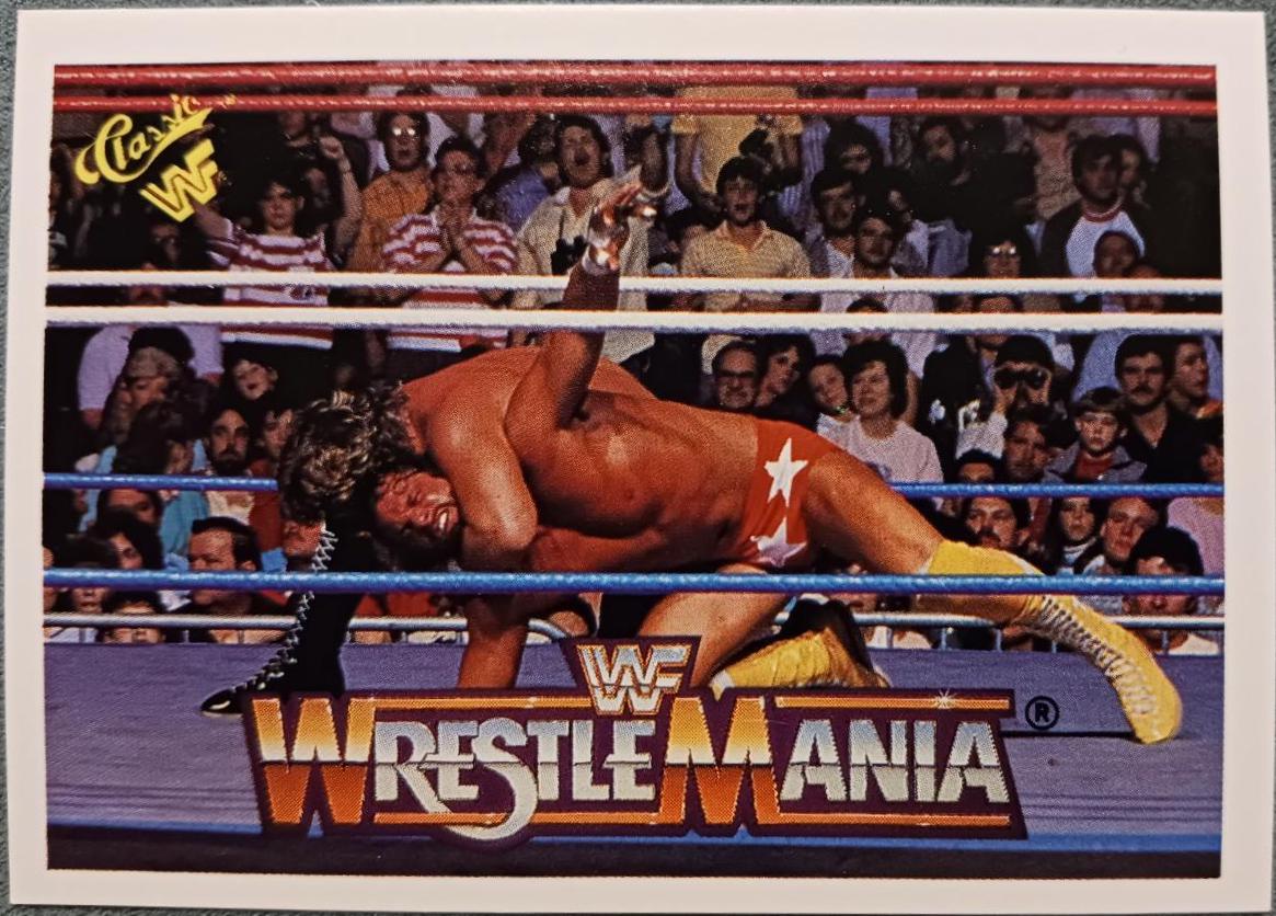 Million Dollar Man' Ted DiBiase, 'Macho Man' Randy Savage #31 Wrestling Cards 1990 Classic WWF The History of Wrestlemania