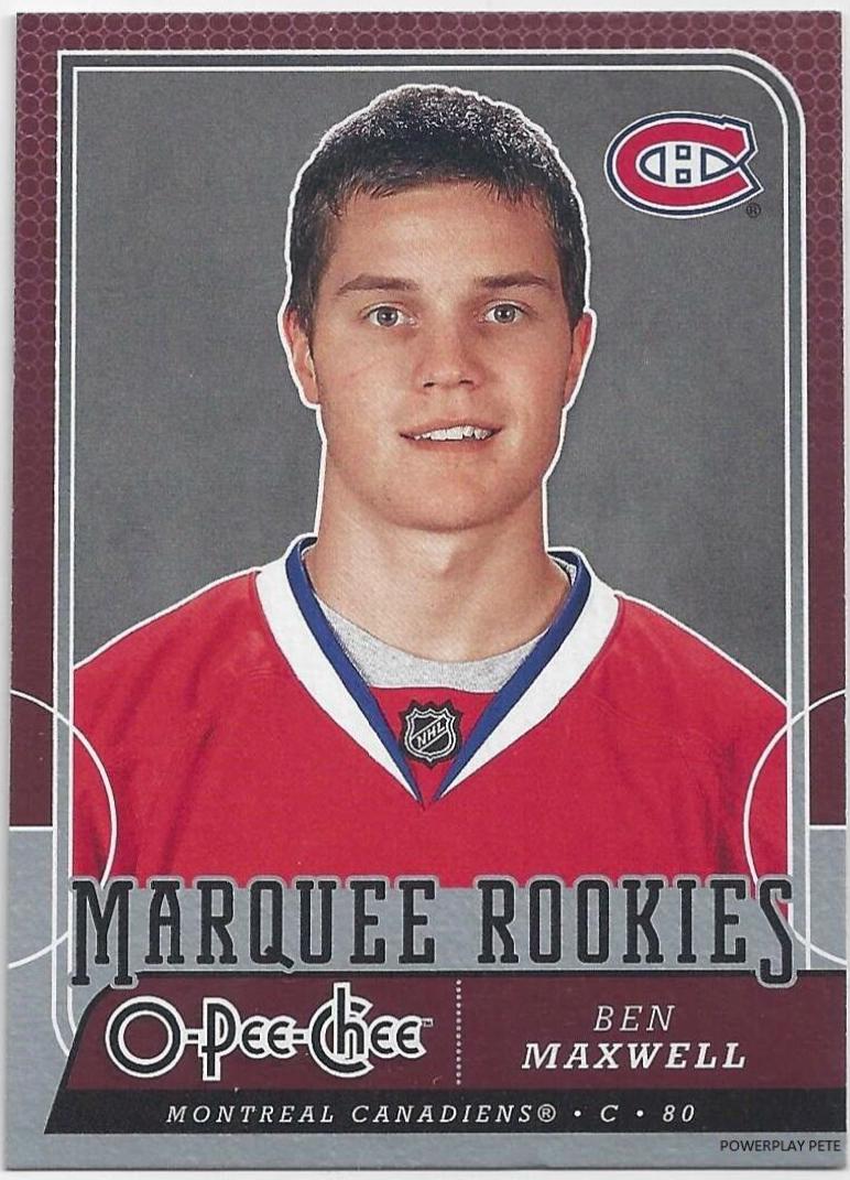 Ben Maxwell #782 Hockey Cards 2008 O Pee Chee