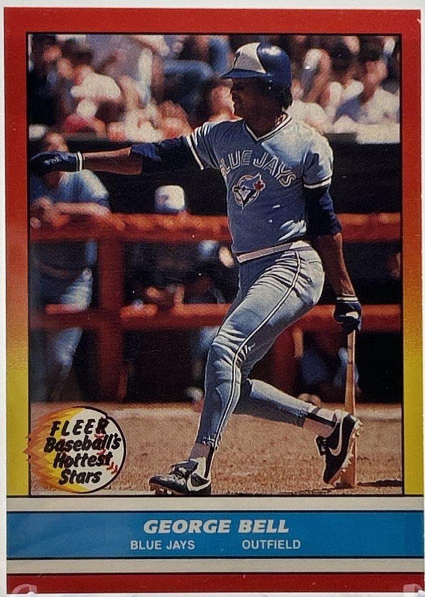 George Bell #1 Baseball Cards 1988 Fleer Hottest Stars
