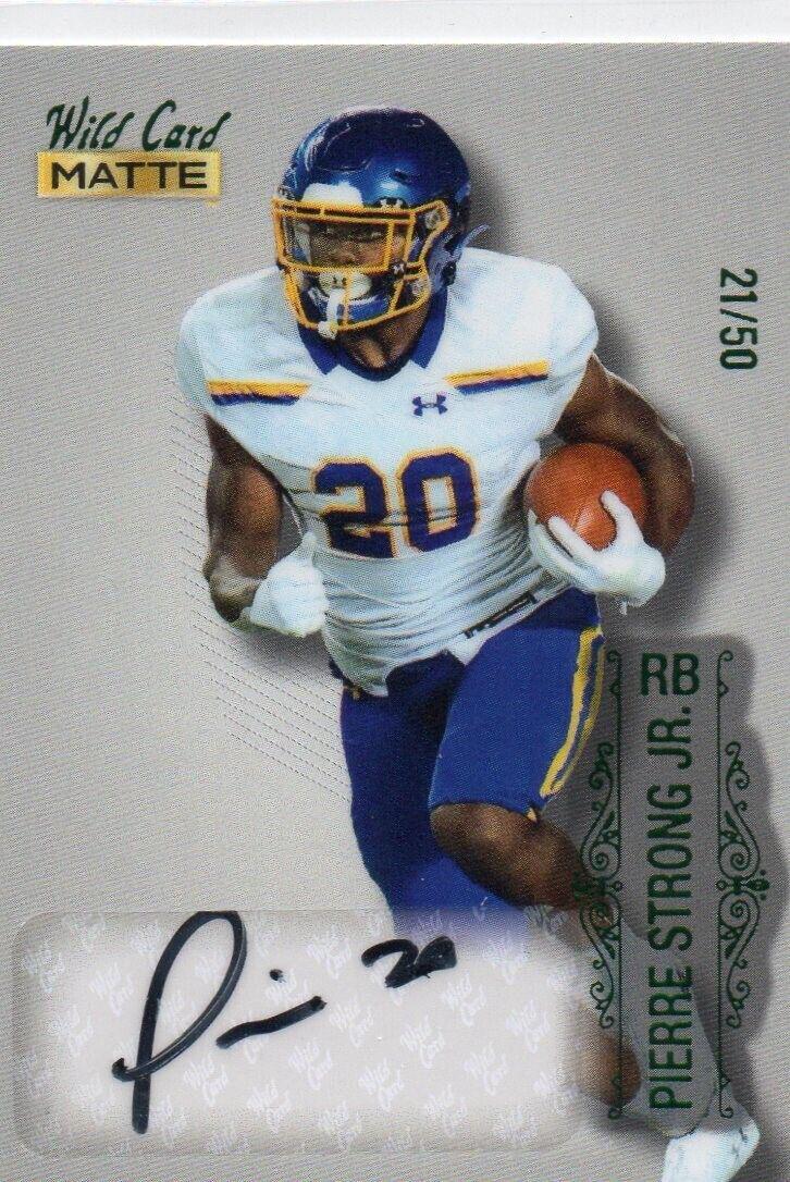 Pierre Strong Jr. #MB-A 2022 Wild Card Matte Autographs Football
