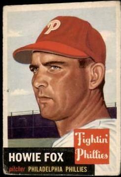 Howie Fox #22 Baseball Cards 1953 Topps