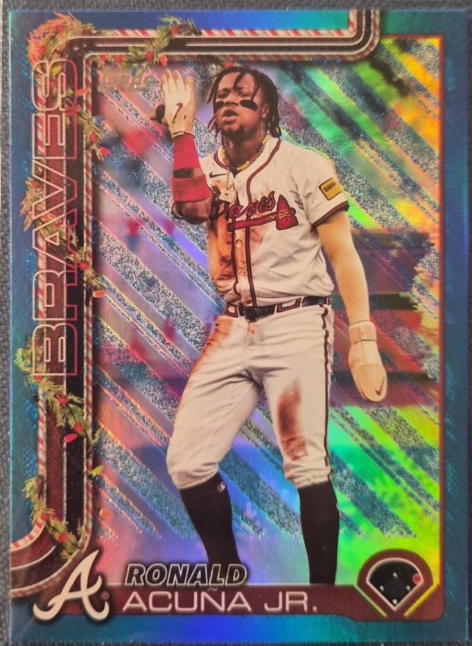 Ronald Acuna Jr. [Blue Metallic Glitter] #H62 Prices | 2025 Topps