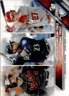 2015 American League Home Run Leaders: Chris Davis / Mike Trout / Nelson Cruz