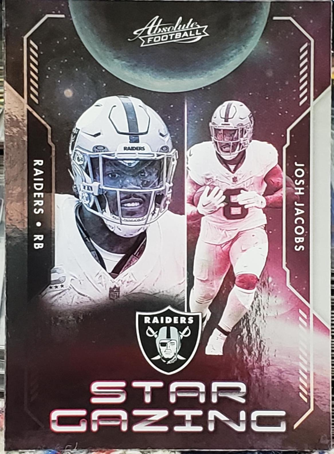 Josh Jacobs #SG-11 Football Cards 2023 Panini Absolute Star Gazing