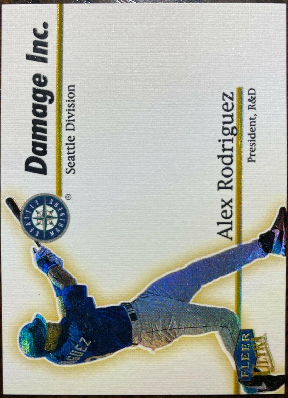 Alex Rodriguez #1 Baseball Cards 1999 Ultra Damage Inc