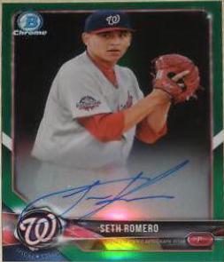 Seth Romero #CPA-SR 2018 Bowman Chrome Baseball Prospect Autographs