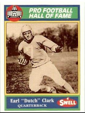 Earl 'Dutch' Clark #4 Football Cards 1990 Swell Greats