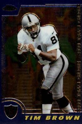 Tim Brown #23 Football Cards 2000 Topps Chrome