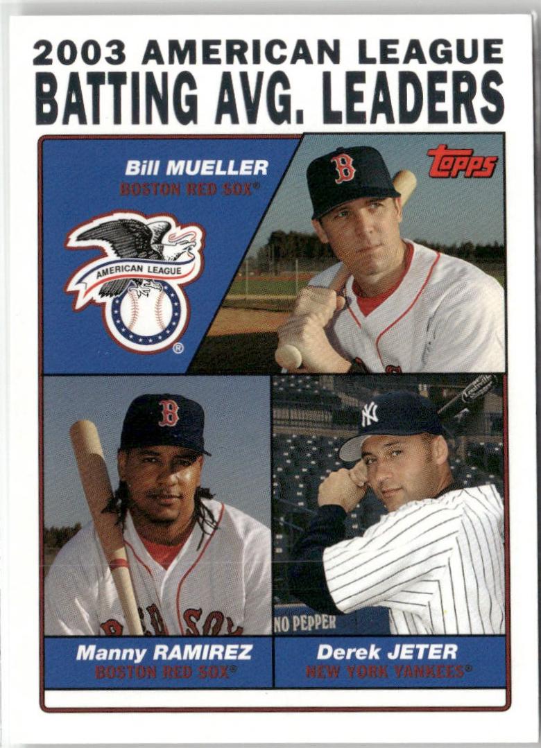 Bill Mueller / Manny Ramirez / Derek Jeter [Black] #337