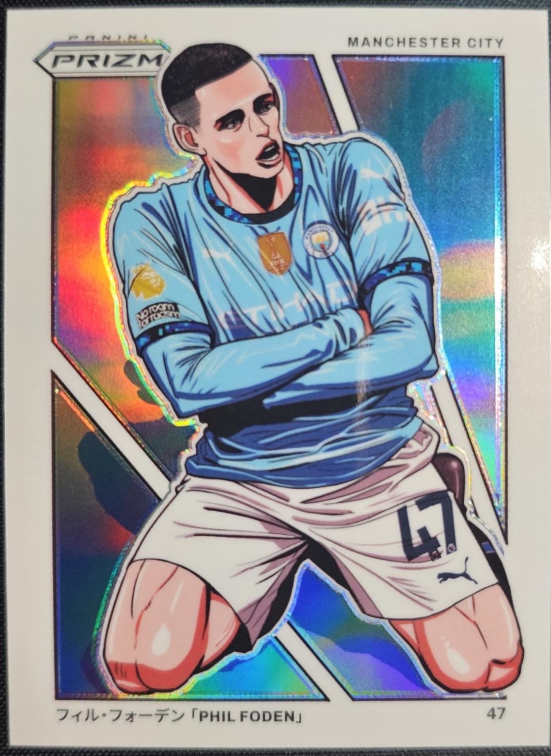 Phil Foden #15 Soccer Cards 2024 Panini Prizm Premier League Manga