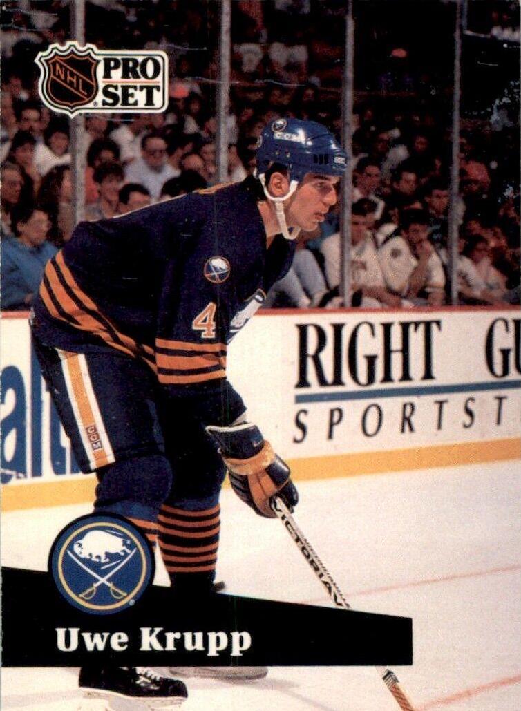 Uwe Krupp #20 Hockey Cards 1991 Pro Set