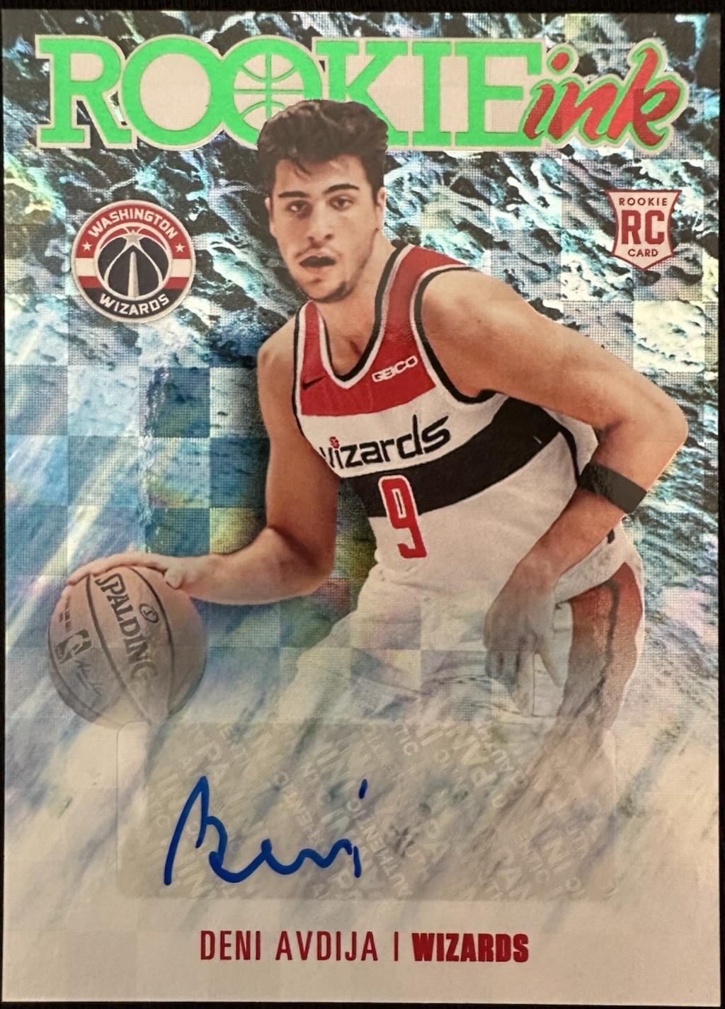Deni Avdija #RI-DEN Basketball Cards 2020 Panini Hoops Rookie Ink