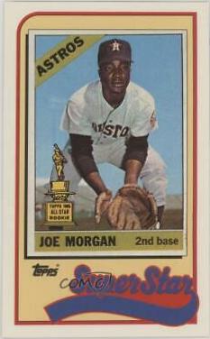 Joe Morgan #28 Baseball Cards 1989 Topps Ljn Baseball Talk