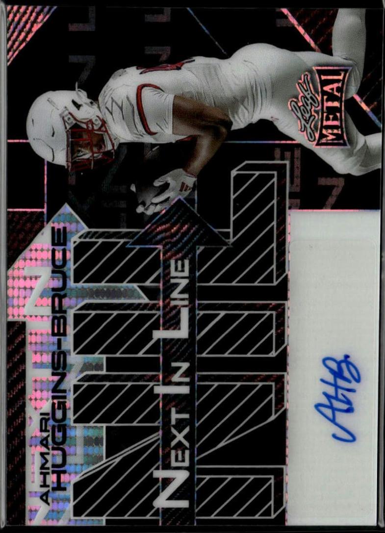 Ahmari Huggins-Bruce #NL-AHB 2025 Leaf Metal Football Next In Line