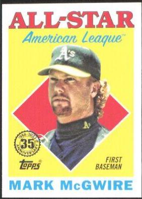 Mark McGwire #88AS-33 Baseball Cards 2023 Topps 1988 All Star