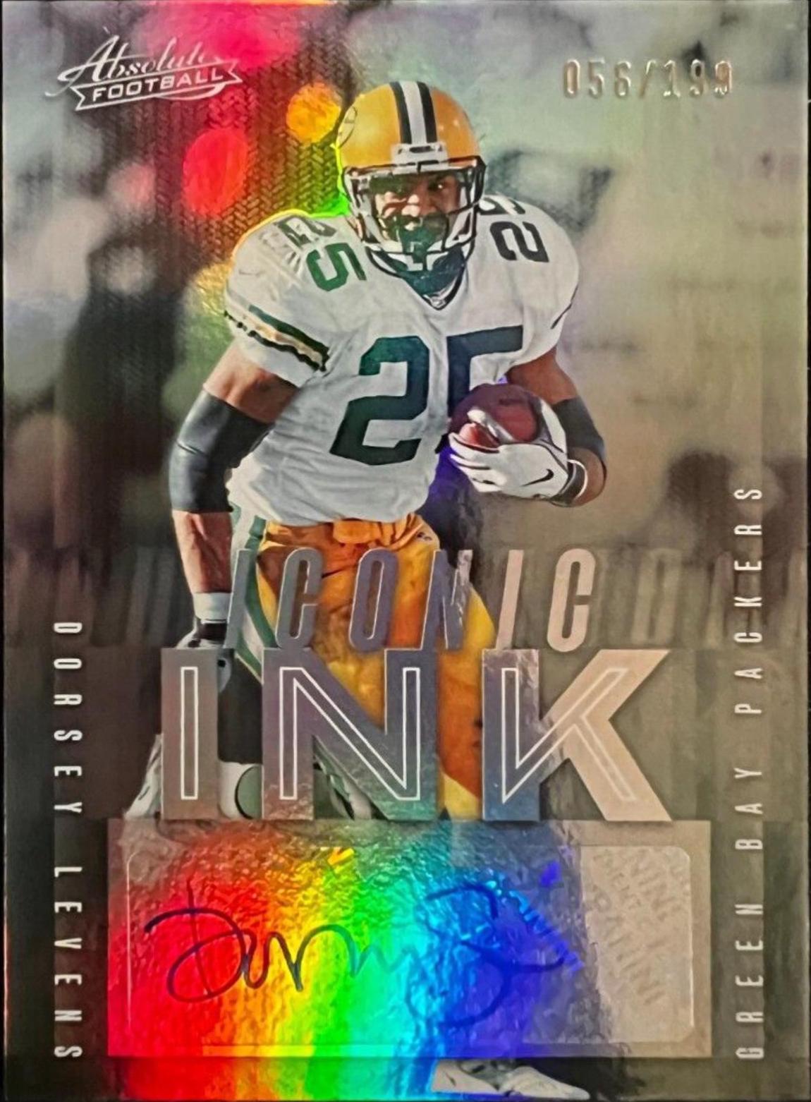 Dorsey Levens #II-DL Football Cards 2023 Panini Absolute Iconic Ink
