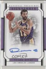 Vlade Divac #SG-VDV Basketball Cards 2018 Panini National Treasures Signatures