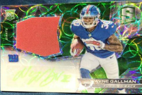 Wayne Gallman [Rookie Autograph Patch Neon Green] #215