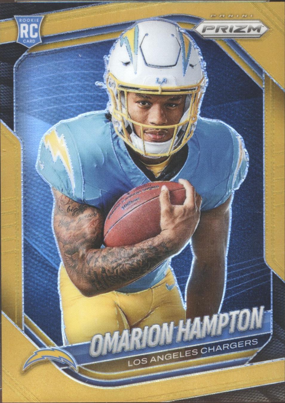 Omarion Hampton [Gold Rookie Variation Silver] #423