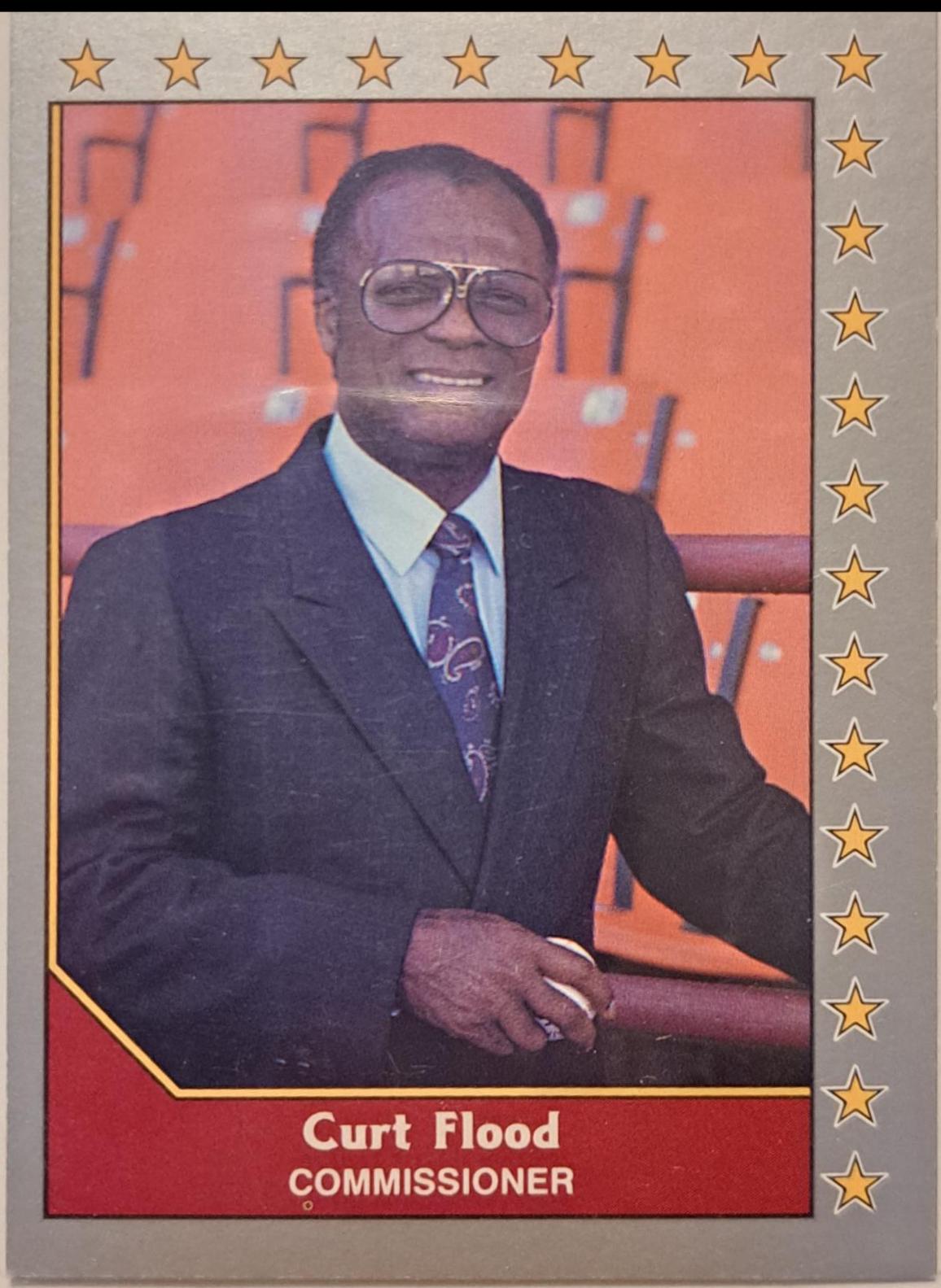Curt Flood #220 1990 Pacific Senior League Baseball
