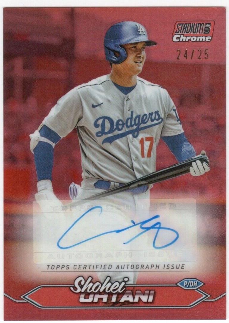 Shohei Ohtani #SCCA-SO Baseball Cards 2024 Topps Stadium Club Chrome Autograph