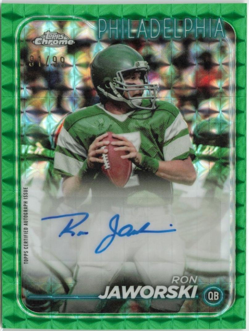 Ron Jaworski #BA-RJA Football Cards 2024 Topps Chrome Autograph