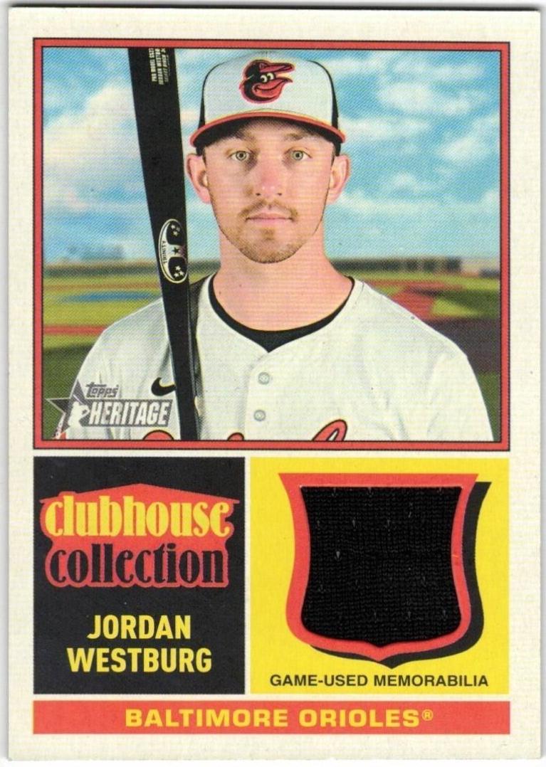 Jordan Westburg #CCR-JWE Baseball Cards 2025 Topps Heritage Clubhouse Collection Relic