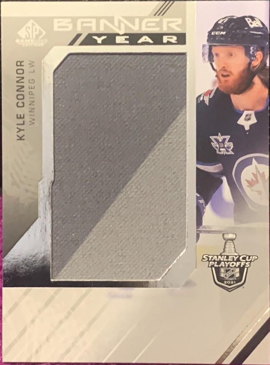 Kyle Connor #BYSC-KC Hockey Cards 2021 SP Game Used NHL Stanley Cup Playoffs Banner Year Relics