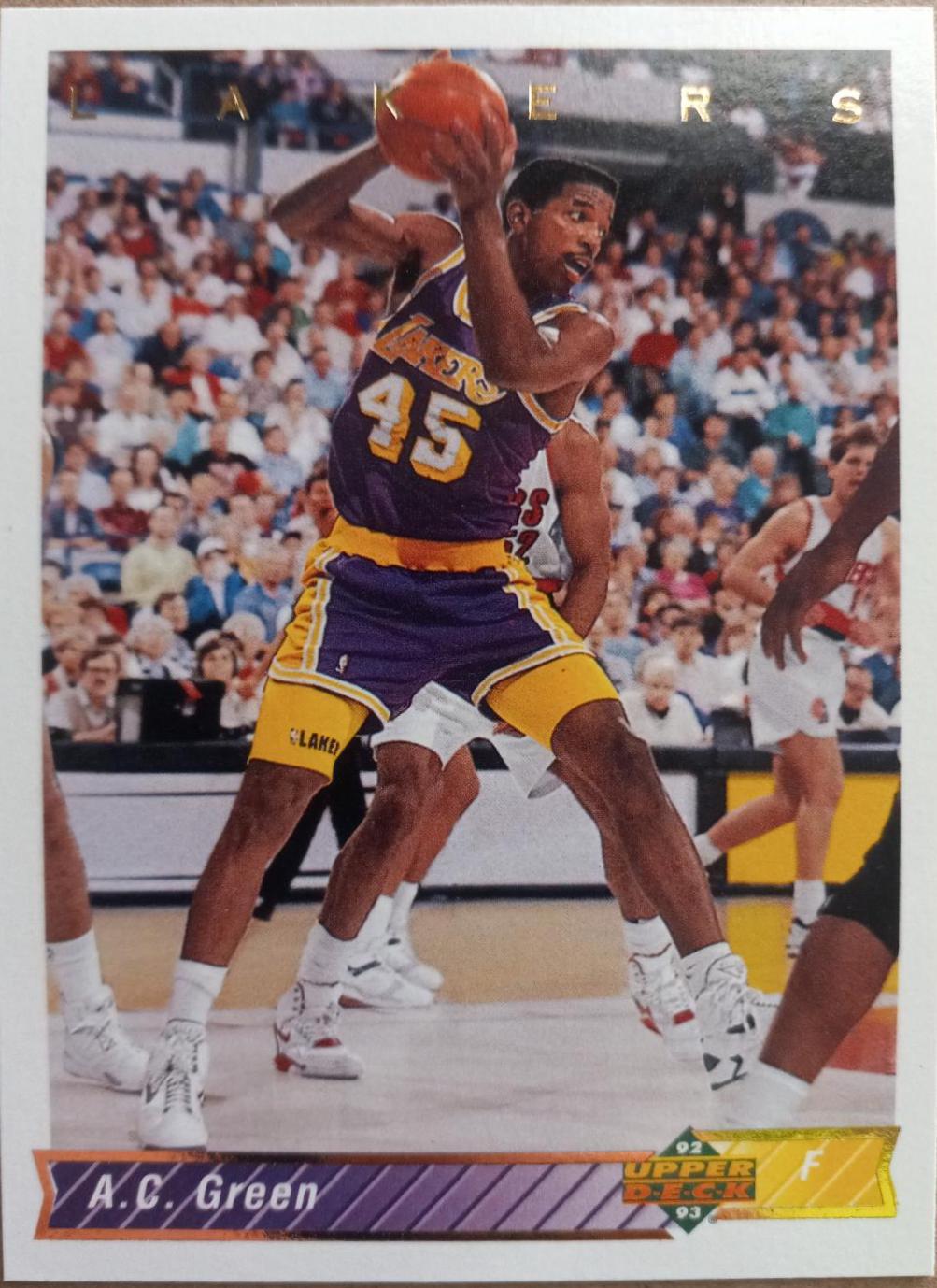A.C. Green #195 Basketball Cards 1992 Upper Deck