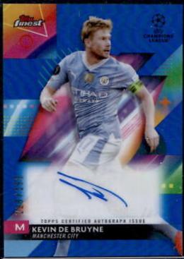 Kevin De Bruyne #A-KD 2023 Topps Finest UEFA Club Autograph