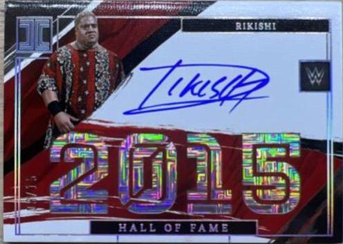 Rikishi Wrestling Cards 2022 Panini Impeccable WWE Hall of Fame Signatures