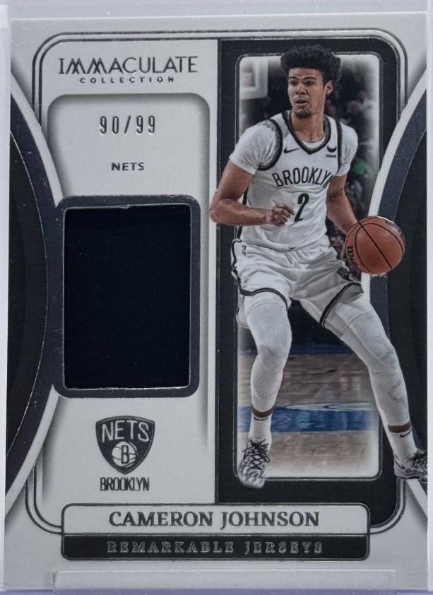 Cameron Johnson #19 Basketball Cards 2023 Panini Immaculate Remarkable Jersey