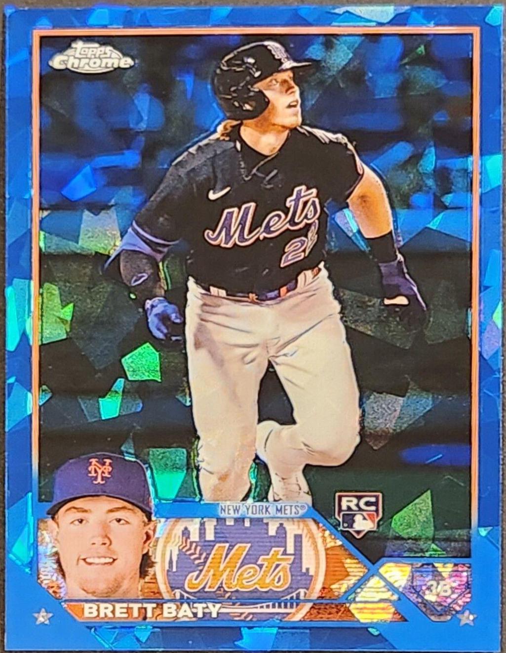 Brett Baty #89 2023 Topps Chrome Sapphire Baseball