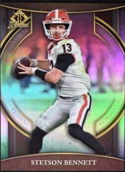 Stetson Bennett #BI-17 Football Cards 2022 Bowman Chrome University Invicta