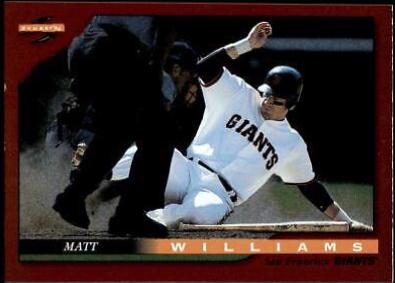 Matt Williams #56 1996 Score Dugout Collection Baseball