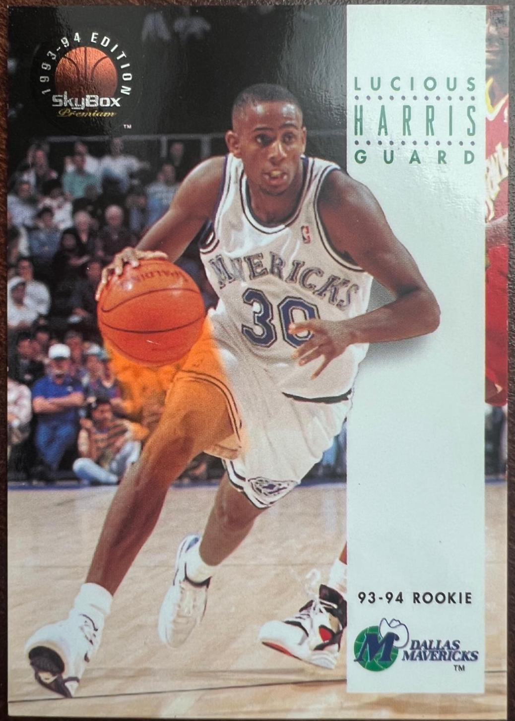 Lucious Harris #213 Basketball Cards 1993 Skybox Premium