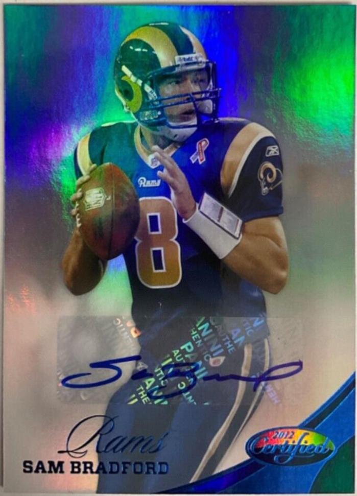 Sam Bradford [Mirror Blue Autograph] #149