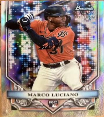 Marco Luciano #BSR-12 Baseball Cards 2024 Bowman Sterling
