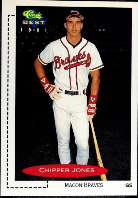 Chipper Jones #268 Baseball Cards 1991 Classic Best