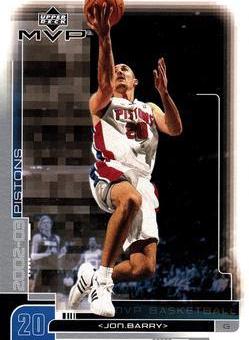 Jon Barry #50 Basketball Cards 2002 Upper Deck MVP